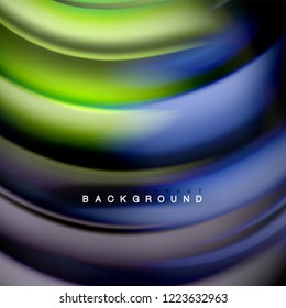 Background abstract - liquid color wave, trendy flowing design template