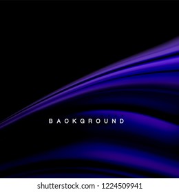 Background abstract - liquid color wave, trendy flowing design template