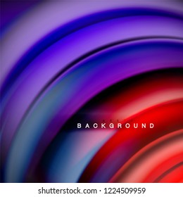 Background abstract - liquid color wave, trendy flowing design template