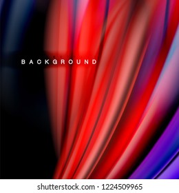 Background abstract - liquid color wave, trendy flowing design template