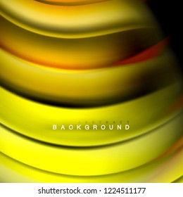 Background abstract - liquid color wave, trendy flowing design template