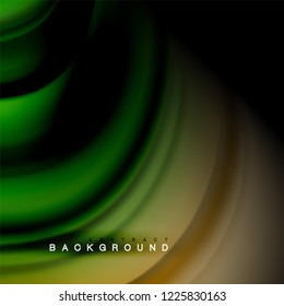 Background abstract - liquid color wave, trendy flowing design template