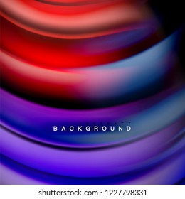 Background abstract - liquid color wave, trendy flowing design template