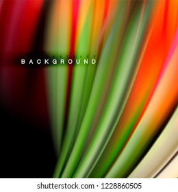 Background abstract - liquid color wave, trendy flowing design template