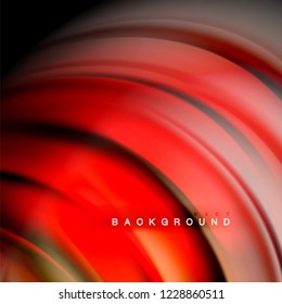 Background abstract - liquid color wave, trendy flowing design template