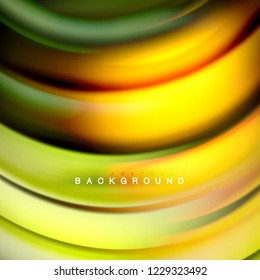 Background abstract - liquid color wave, trendy flowing design template