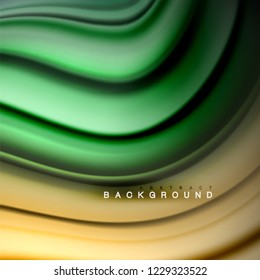 Abstrakter Hintergrund - Flüssige Farbwelle, trendy fließende Designvorlage