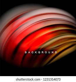 Background abstract - liquid color wave, trendy flowing design template