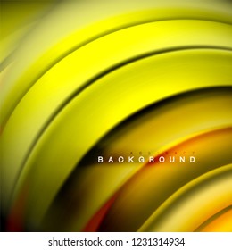Background abstract - liquid color wave, trendy flowing design template
