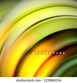 Background abstract - liquid color wave, trendy flowing design template