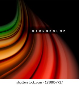 Background abstract - liquid color wave, trendy flowing design template