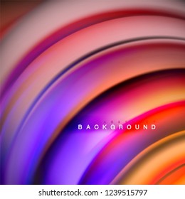 Background abstract - liquid color wave, trendy flowing design template
