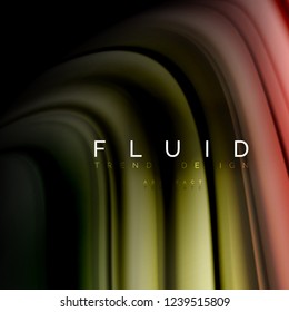 Background abstract - liquid color wave, trendy flowing design template