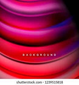 Background abstract - liquid color wave, trendy flowing design template