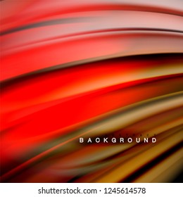Background abstract - liquid color wave, trendy flowing design template