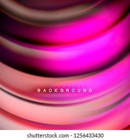 Background abstract - liquid color wave, trendy flowing design template