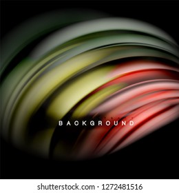Background abstract - liquid color wave, trendy flowing design template