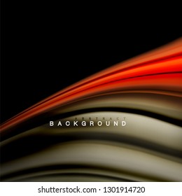 Background abstract - liquid color wave, trendy flowing design template