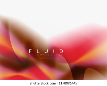 Resumen de fondo - flujo de onda de colores líquidos, vector