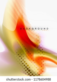 Background abstract - liquid colors wave flow, vector
