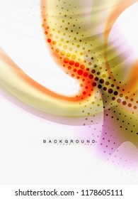 Background abstract - liquid colors wave flow, vector