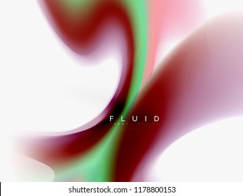 Background abstract - liquid colors wave flow, vector