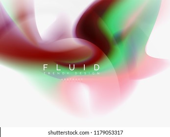 Resumen de fondo - flujo de onda de colores líquidos, vector