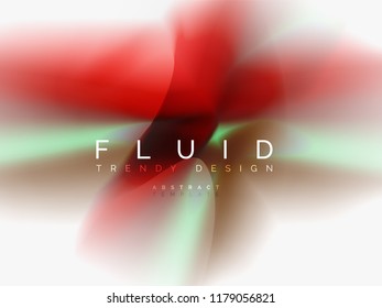 Background abstract - liquid colors wave flow, vector
