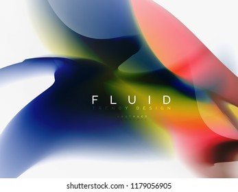 Background abstract - liquid colors wave flow, vector