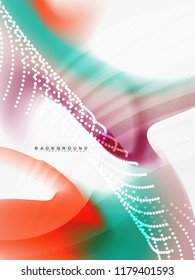 Background abstract - liquid colors wave flow, vector