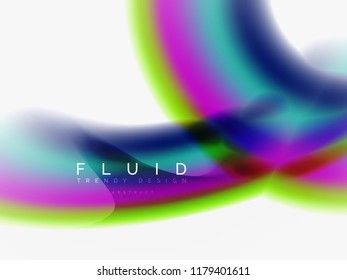 Background abstract - liquid colors wave flow, vector