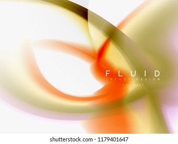 Resumen de fondo - flujo de onda de colores líquidos, vector