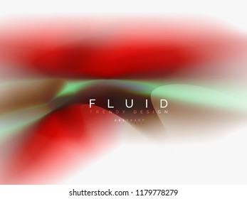 Background abstract - liquid colors wave flow, vector