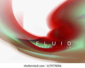 Background abstract - liquid colors wave flow, vector
