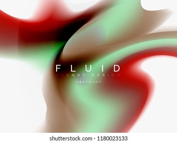 Resumen de fondo - flujo de onda de colores líquidos, vector