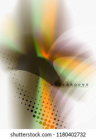 Abstrakter Hintergrund - Flüssige Farben - Wellenfluss, Vektorgrafik