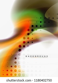 Background abstract - liquid colors wave flow, vector