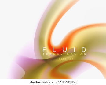 Background abstract - liquid colors wave flow, vector