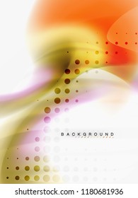 Background abstract - liquid colors wave flow, vector