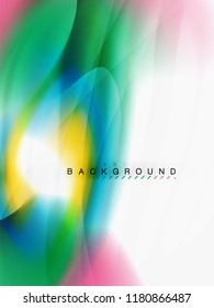 Abstrakter Hintergrund - Flüssige Farben - Wellenfluss, Vektorgrafik