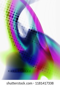 Resumen de fondo - flujo de onda de colores líquidos, vector