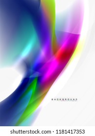 Background abstract - liquid colors wave flow, vector