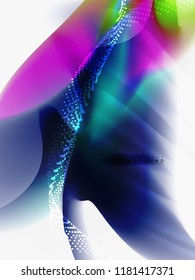 Resumen de fondo - flujo de onda de colores líquidos, vector