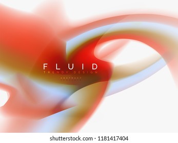Background abstract - liquid colors wave flow, vector