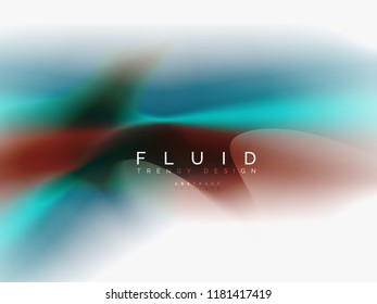 Resumen de fondo - flujo de onda de colores líquidos, vector