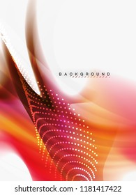 Background abstract - liquid colors wave flow, vector