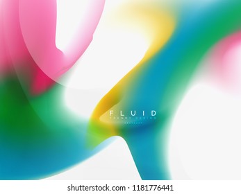 Background abstract - liquid colors wave flow, vector
