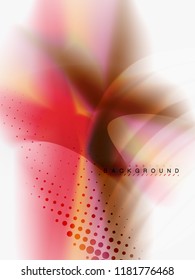 Background abstract - liquid colors wave flow, vector