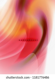 Abstrakter Hintergrund - Flüssige Farben - Wellenfluss, Vektorgrafik