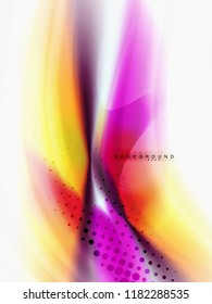 Background abstract - liquid colors wave flow, vector